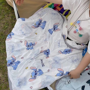迪士尼婴幼儿竹纤维凉感毯宝宝孩子车盖毯儿童小毛毯婴儿空调毯子