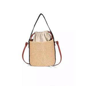 蔻依CHLOE  24新款 女子女士包袋全球购专柜驼色编制款高级手提包