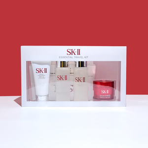 SK2/SK-II四件套 中小样神仙水30ml清莹露大红瓶面霜洁面旅行套装
