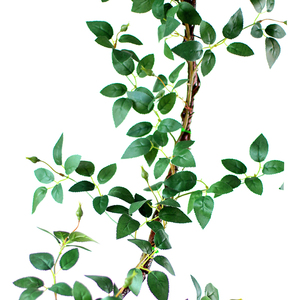 仿真玫瑰花藤藤条绿叶遮挡树叶空调管道假花塑料藤蔓植物缠绕装饰