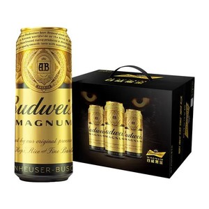 高度百威黑金啤酒600ml*12瓶装Budweiser国产百威尊享版精酿啤酒