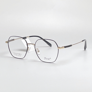 prsr帕莎眼镜王源同款超轻眼镜框男纯钛金属镜架可配近视女75056
