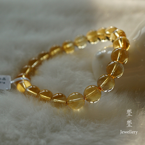 晶沁，莹莹Jewelry 天然巴西橘黄水晶 支持国检，收藏级 财富之光