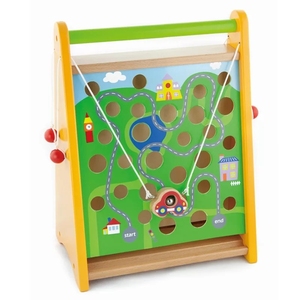 精品双面轨道游戏儿童早教益智玩具趣味互动迷宫亲子桌面游戏木质