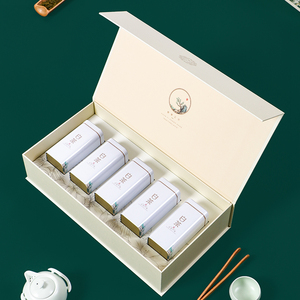 高档白茶包装盒空礼盒通用半斤装安吉白茶五合一250g礼盒空盒定制