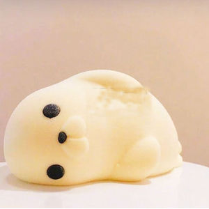 网红小海豹硅胶模具3D沙皮狗慕斯蛋糕冰淇淋甜点兔子布丁果冻模具