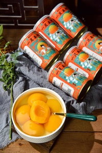 放牛小二黄桃罐头425g*5罐安徽砀山特产新鲜黄桃对半即食糖水罐头