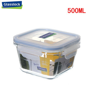 特价韩国进口三光云彩GLASSLOCK钢化玻璃保鲜盒 饭盒 保鲜碗500ML