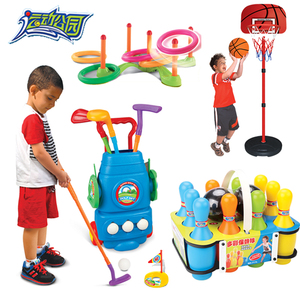 儿童高尔夫球杆套装玩具篮球保龄球户外亲子运动 幼儿园球类玩具