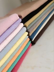 18色 纯色野木棉 日系先染布料 水洗棉布 手工糖果素色 纯色里布
