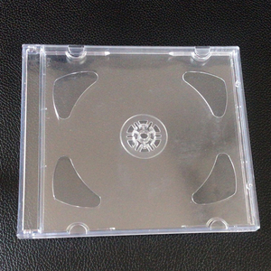 80克（09明双）全透明CD DVD硬塑料双面光盘盒方形透明双碟光碟壳