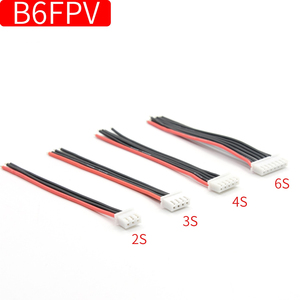 FPV航模航模锂电池专用2S 3S 4S 6S硅胶线平衡充插头 B6电源线