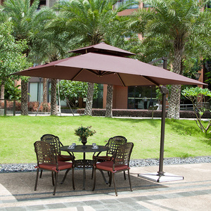 户外太阳伞庭院设计花园室外露台商用3米沙滩太阳伞大型外摆伞amt