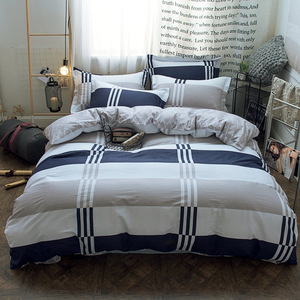 cotton bedding bed sheets quilt cover King Queen 纯棉四件套