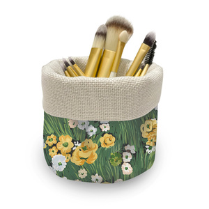 油画里的花  艺术风格 小布袋化妆刷眼线笔眉笔筒桶桌面收纳筒