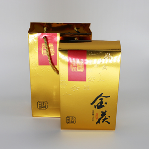 湖南安化黑茶金花茯砖茶包装空盒子礼盒卡盒礼品袋1公斤金茯纸盒