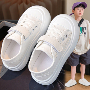 六一儿童鞋运动鞋2024新款夏季男童低帮帆布板鞋中大童女童小白鞋