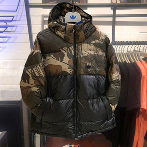 Adidas三叶草男子冬季新款两面穿运动保暖连帽羽绒服外套GH1486_阿里巴巴找货神器