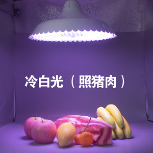 鸿途高亮LED生鲜灯隐形红猪肉灯海鲜水果熟食市场专用灯