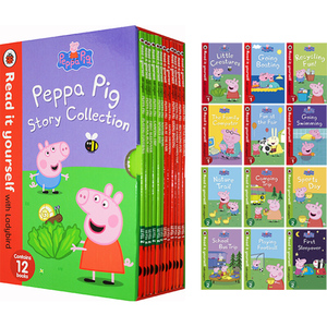Peppa Pig Read It Yourself 分级阅读12册彩色套装平装 小瓢虫Ladybird 4-6岁小猪佩奇 英文原版童书