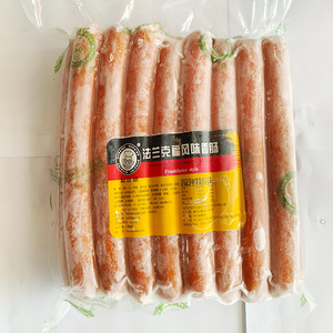 欧百德法兰克福风味肠冷冻猪肉香肠早餐烧烤餐饮酒店食材计量销售
