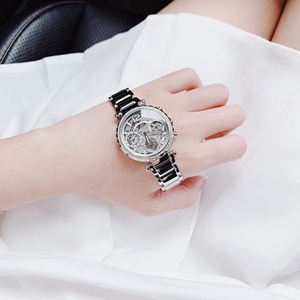 代购正品Guess盖斯手表新款银色镂空镶钻奢华石英女腕表GW0403L1