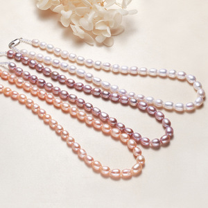 天然淡水珍珠项链女小米珠高品质全珠链5-6mm迷你珍珠锁骨链颈链