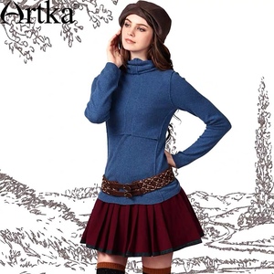 Artka阿卡2015冬款新款修身可裸穿100%纯山羊绒衫毛衣3色SC10349Q