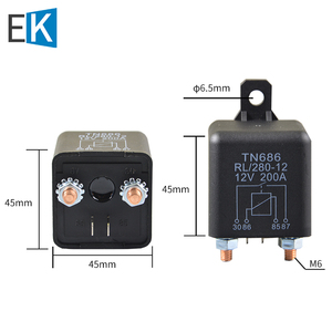 大电汽车继电器流1/24V房车电2瓶隔离器电源开关启动继电器大功率