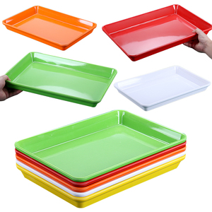 密胺卤味卤菜熟食展示盘串串盘子密胺长方形凉菜盘展示盒商用彩色