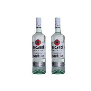 百加得白朗姆酒 Bacardi 国行正品双支装基酒特惠组合装进口洋酒