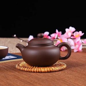紫沙茶壸紫砂壶套装手工茶壶单壶陶瓷小号家用茶具茶杯喝茶杯具{