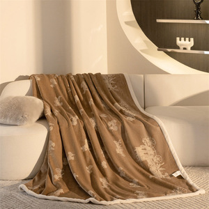 罗兰欧棉绒毯加厚毛毯单人沙发午睡毯秋冬季珊瑚绒床上盖毯子