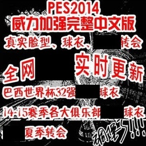 PC实况足球pes2014一键安装中文版 中超德甲亚冠世俱杯夏季转会