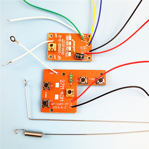 按键版四通遥控套装 接收板 无线发射器电子模块diy汽车玩具4通道