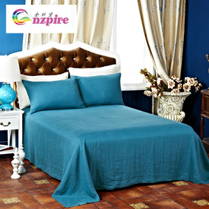 Gnzpire金织堡简约素色亚麻床单床罩单件床笠床垫保护套