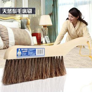 【上海家超百货】世家天然鬃毛床刷子木材长柄地毯清洁刷小扫帚