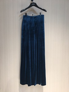 【阿】女士蓝色高腰丝绒裤5100133-4210952-001