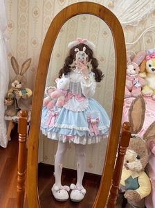 Lolita新款春夏连衣裙洛丽塔大童萝莉公主裙可爱派对JSK洋装cos服