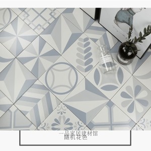 现代抽象艺术砖 厨卫欧式三维立体200花片几何拼图防滑小花砖