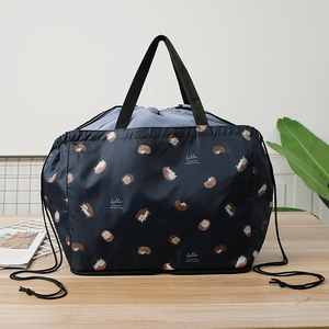 日本折叠购物包袋抽绳大容量单肩环保袋防水衣物行李包收纳手提袋