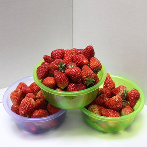 草莓盆子1235斤装水果盆塑料小盆小商品日用百货礼品户外加厚水盆
