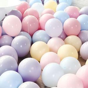 加厚气球批发儿童生日布置婚房装饰派对用品点胶圆形玛卡龙乳胶