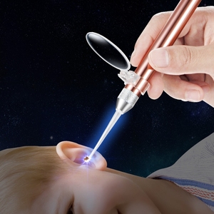 掏耳神器挖耳勺发光带灯宝宝耳屎儿童专用挖耳朵镊子可视掏耳朵