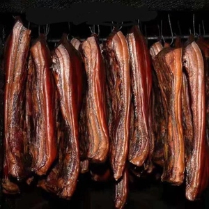 湖北特产自制烟熏五花腊肉农家土猪肉腊味熏肉批发熏腊肉