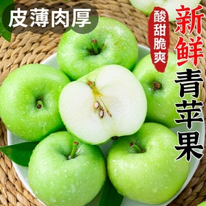 青苹果9斤新鲜水果酸脆甜小苹果应当季孕妇水果整箱包邮客服在线