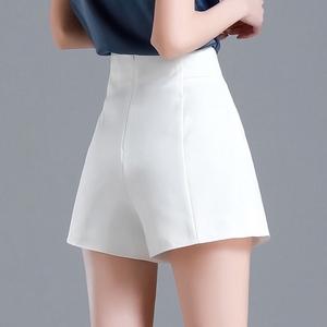 短裤女夏2024新款白色春夏季外穿高腰a字显瘦西装打底裤薄款穿搭