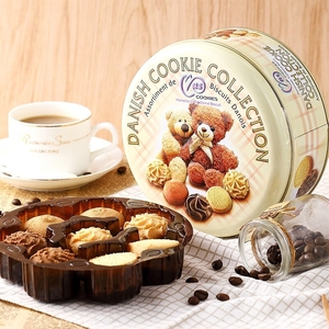 麦阿思马来西亚原装进口小熊曲奇饼干礼盒罐装办公室零食送礼黄油
