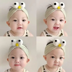 婴儿护头囟帽护囟门发带韩版洋气蝴蝶结女宝宝发饰新生儿头饰小宝
