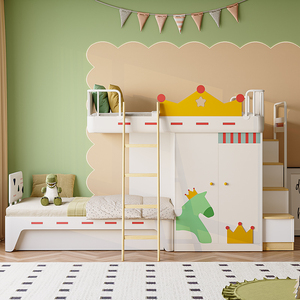 COALA上下床双层床实木高低床多功能小户型儿童上下铺两床子母床